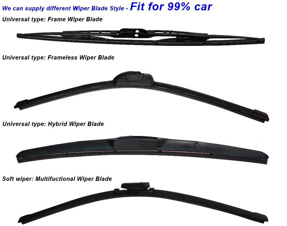 Best Selling Low Price Car Accessories Function Hybrid Frameless Adapters 14&quot;-28&quot; Windshield Wiper Blades