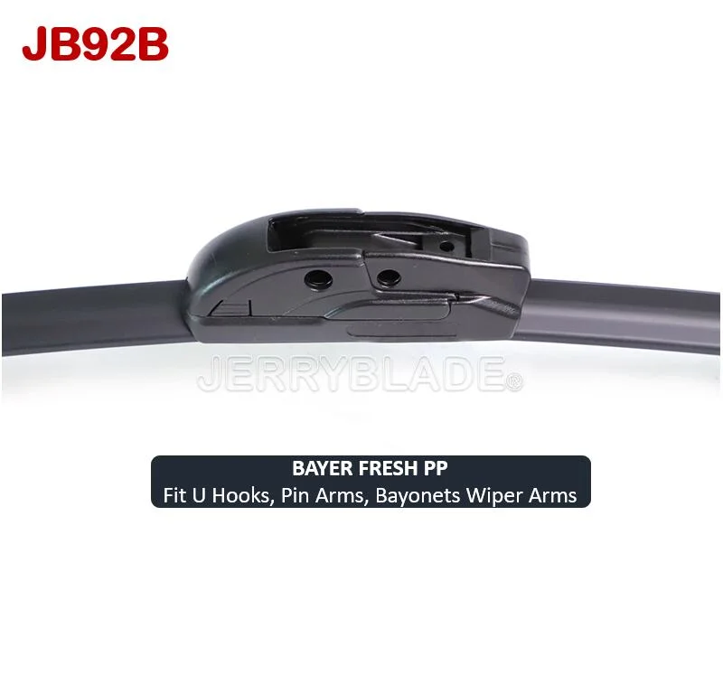 Jerryblade Universal Hook Pin Bayonet Frameless Wiper Blade Flat Beam Blade Centric Aerotwin for LHD &amp; Rhd Jb92b Hot Sales OEM Factory Supply 12&prime;&prime;-28&prime;&prime;