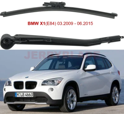 Rear Windshield Wiper Blade Arm Set for BMW X1 E84 2009-2015 300mm 12 Inch OE 61622990035 Genuine BMW Rear Wiper and Arm Kit OE Replacement OE 61627138507 Kit